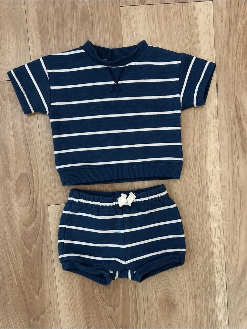 Little Planet by Carter’s Blue Stripe 2-Piece Outfit Set 6M NWOT